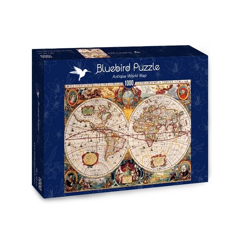 PUZZLE 1000 pcs - Mapa Mundial Antigo - BLUEBIRD