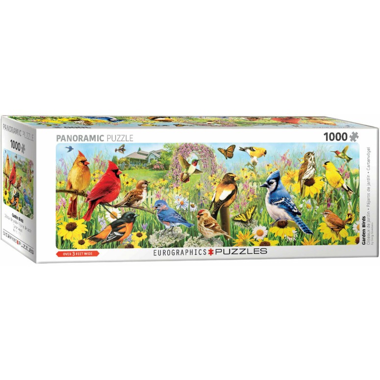 PUZZLE 1000 pcs Pássaros de Jardim - Eurographics