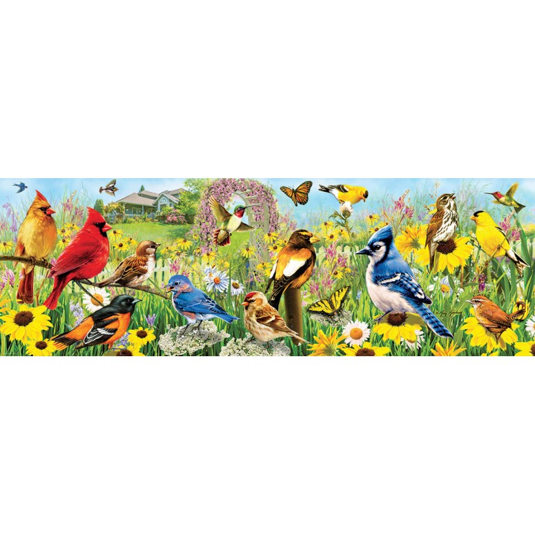PUZZLE 1000 pcs Pássaros de Jardim - Eurographics-0