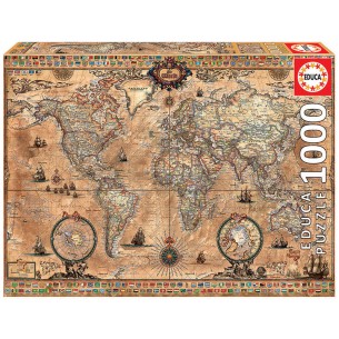 PUZZLE 1000 pcs Mapa Mundo - EDUCA