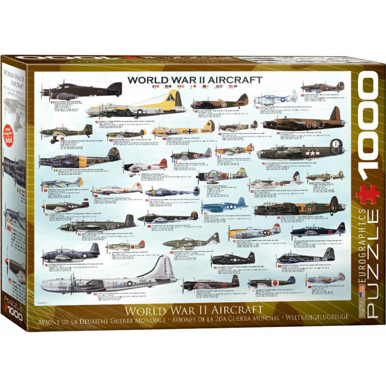 PUZZLE 1000 pcs Aviões WWII - Eurographics