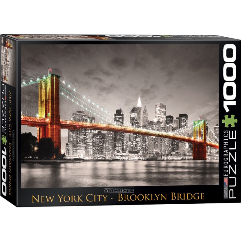 PUZZLE 1000 pcs New York City Brooklyn Bridge - Eurographics