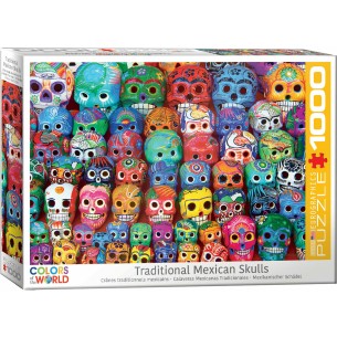 PUZZLE 1000 pcs Mexican Skulls - Eurographics