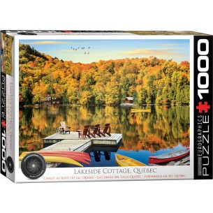 PUZZLE 1000 pcs Lakeside Cottage Quebec - Eurographics