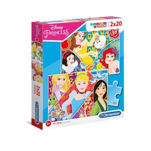 PUZZLE Princesas 2x20 pcs - CLEMENTONI