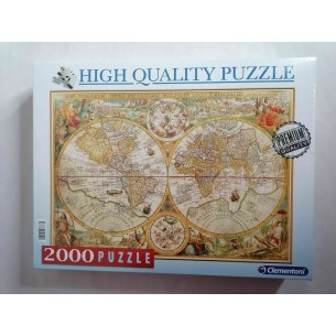 PUZZLE 2000 pcs - HQ Mapa Antigo - CLEMENTONI