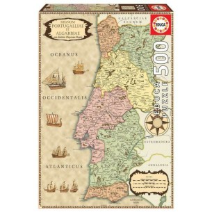 PUZZLE 500 pcs Mapa Histórico Portugal - EDUCA