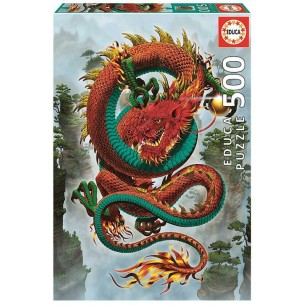 PUZZLE 500 pcs Dragão da Sorte - EDUCA