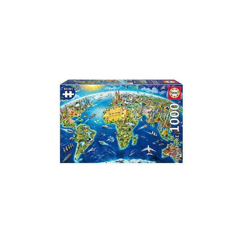 PUZZLE 1000 pcs MINI - Simbolos do Mundo - EDUCA