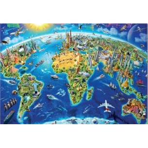 PUZZLE 1000 pcs MINI - Simbolos do Mundo - EDUCA 2
