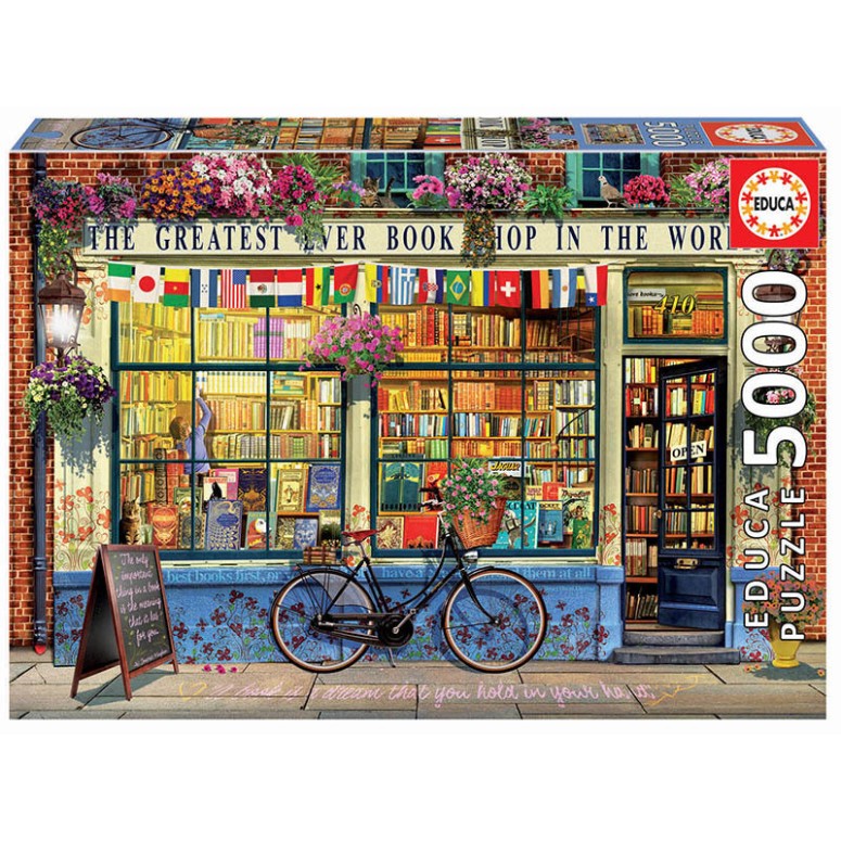 PUZZLE 5000 pcs A Melhor Livraria do Mundo - EDUCA