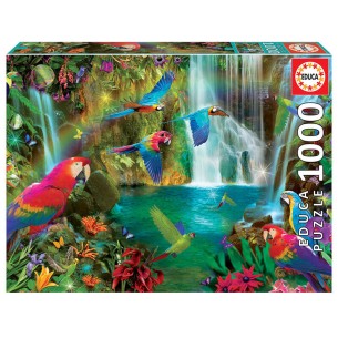 PUZZLE 1000 pcs Papagaios Tropicais - EDUCA