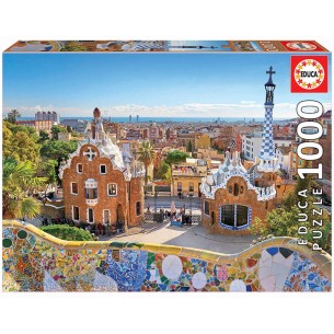 PUZZLE 1000 pcs Vista de Barcelona do Parque Guell - EDUCA