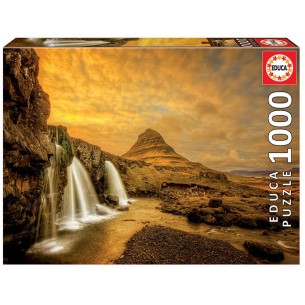 PUZZLE 1000 pcs Cascata de Kirkjufellsfoss, Islândia - EDUCA