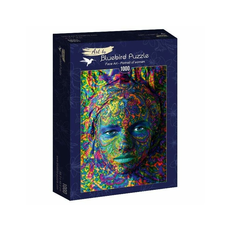 PUZZLE 1000 pcs - Face Art - Retrato de Mulher - BLUEBIRD