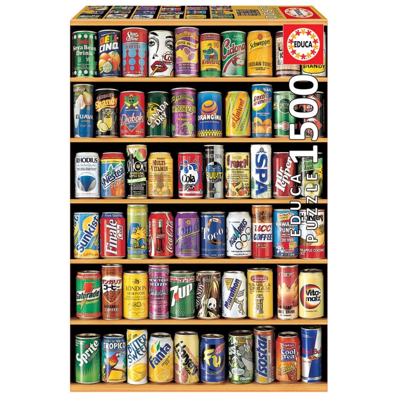 PUZZLE 1500 pcs Latas Refrigerantes - EDUCA