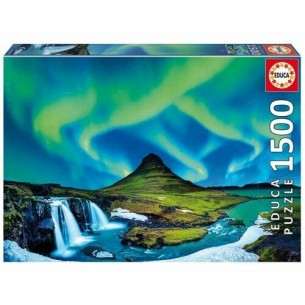 PUZZLE 1500 pcs - Aurora Boreal - Islândia - EDUCA