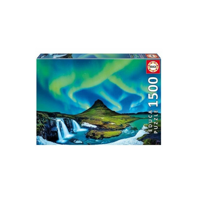 PUZZLE 1500 pcs - Aurora Boreal - Islândia - EDUCA