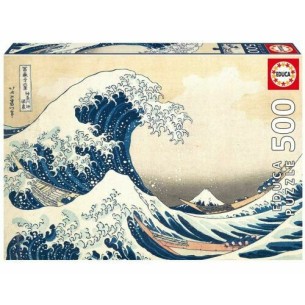 PUZZLE 500 pcs - The Great Wave of Kanagawa - EDUCA