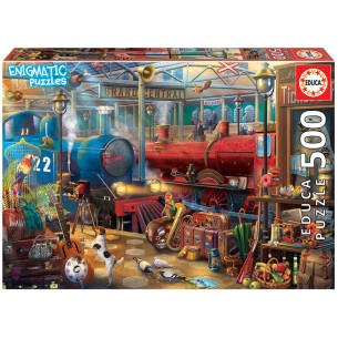 PUZZLE 500 pcs Estação de Comboios ´ENIGMATIC PUZZLE´ - EDUCA