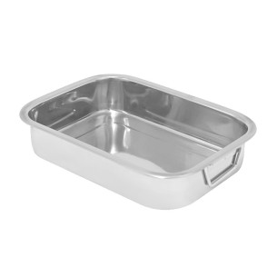 Tabuleiro Assadeira  Inox 35cm c/Asas 2