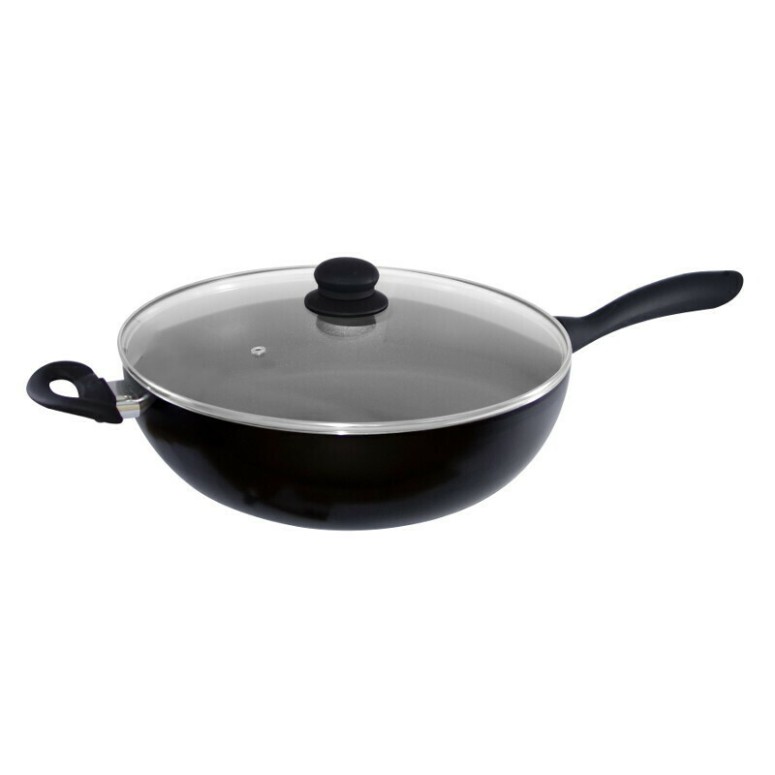 WOK Anti-Ad. C/TP Vidro Indução 32Cm Gibraltar