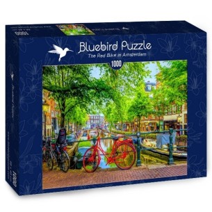 PUZZLE 1000 pcs - Red Bike in Amsterdam - BLUEBIRD