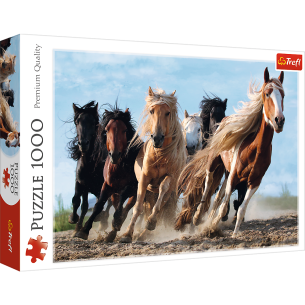 PUZZLE 1000 pcs - Cavalos Galopantes - TREFL