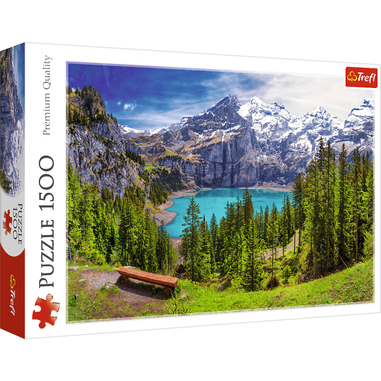 PUZZLE 1500 pcs - Lago Oeschinen - Suiça - TREFL