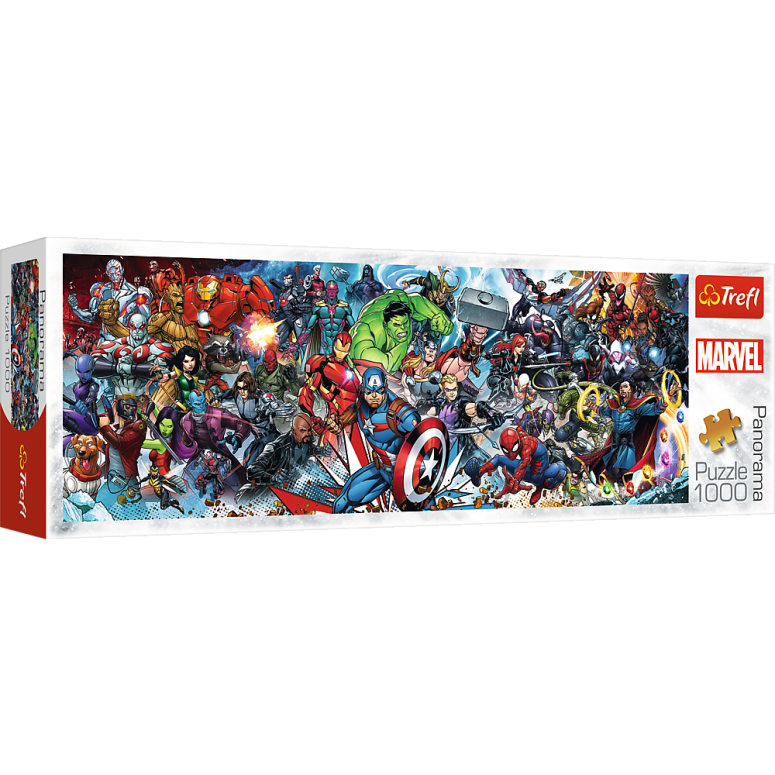 PUZZLE 1000 pcs - Join the Marvel Universe - Panoramic - TREFL