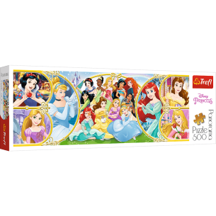 PUZZLE 500 pcs PANORAMIC - Princesas Disney - TREFL