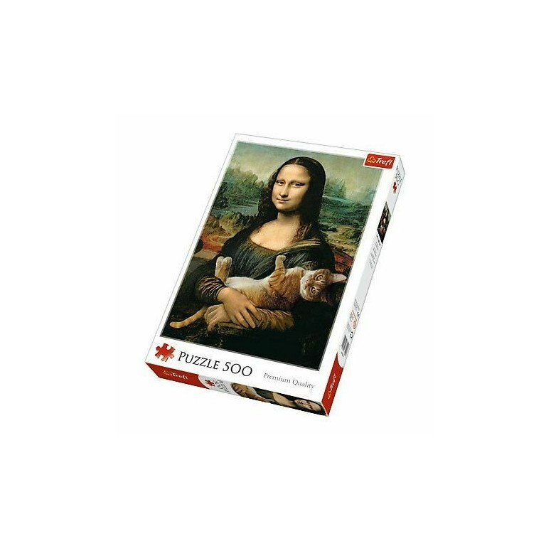 PUZZLE 500 pcs - Mona Lisa e Gato - TREFL