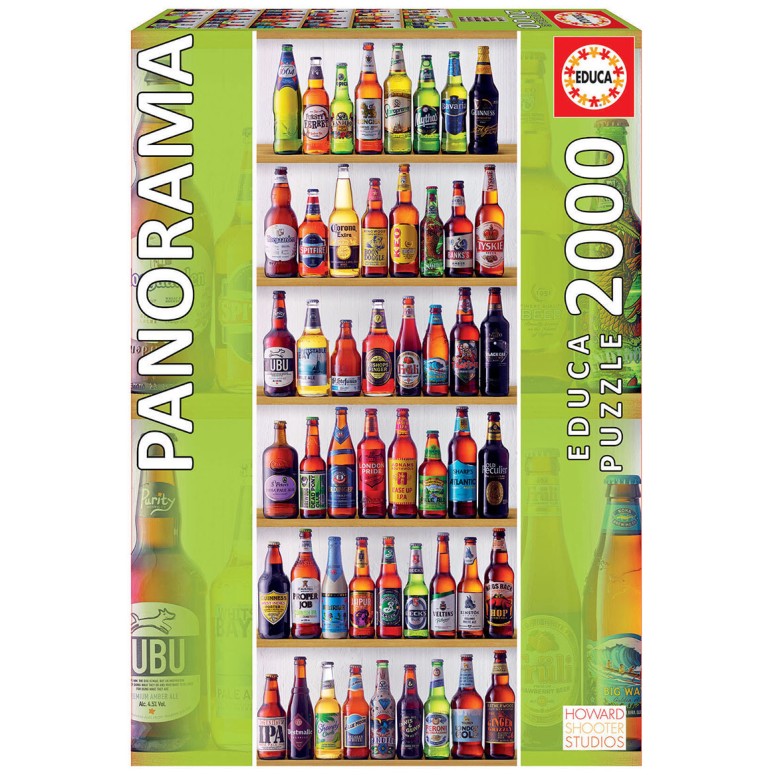 PUZZLE 2000 pcs Cervejas do Mundo "Panorama" - EDUCA
