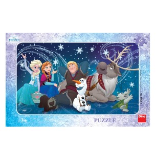PUZZLE Frame 15 pcs - Frozen II - Flocos de Neve - DINO