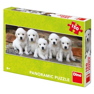 PUZZLE 150 pcs Panoramic - 5 Cachorrinhos - DINO