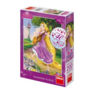 PUZZLE 200 pcs DIAMONDS Rapunzel - Disney - DINO