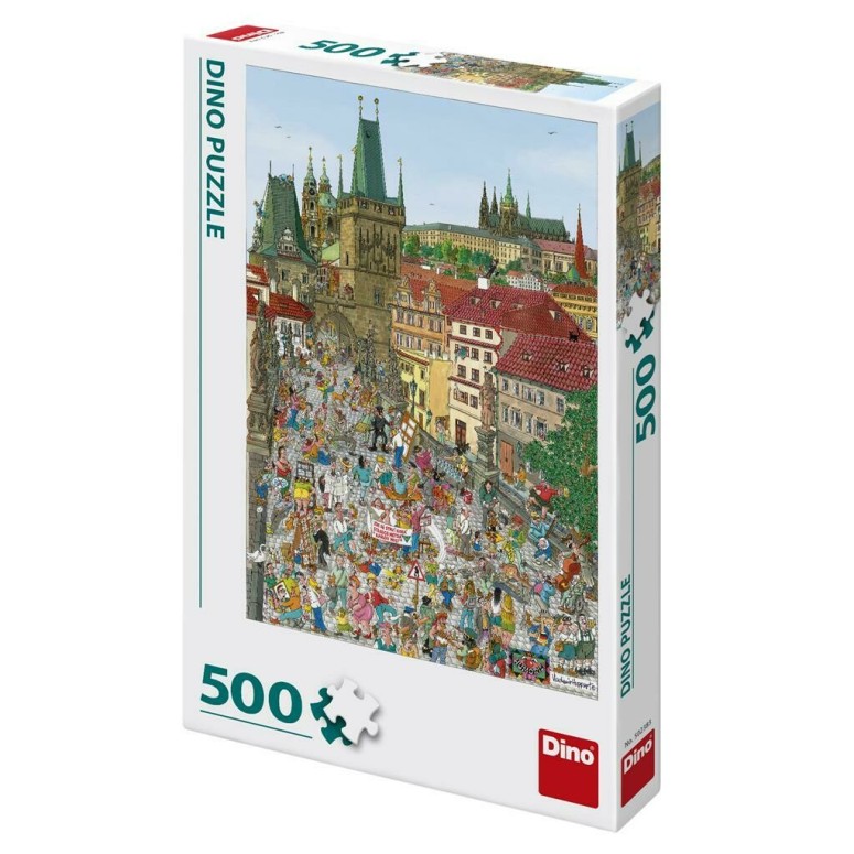 PUZZLE 500 pcs - Bridge Tower -Praga - DINO