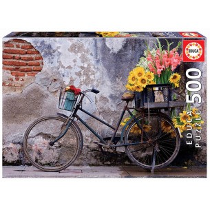 PUZZLE 500 pcs Bicicleta com Flores - EDUCA