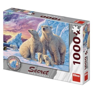 PUZZLE 1000 pcs - Ursos Polares - SECRET Colection - DINO