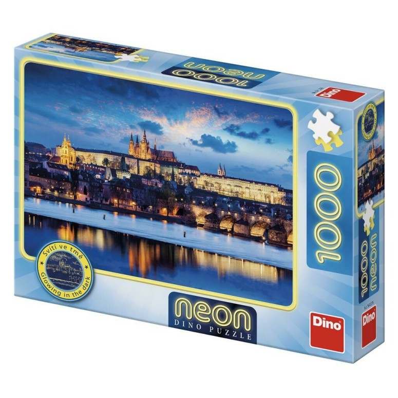 PUZZLE 1000 pcs - Castelo Praga - Neon - DINO