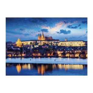 PUZZLE 1000 pcs - Castelo Praga - Neon - DINO 2