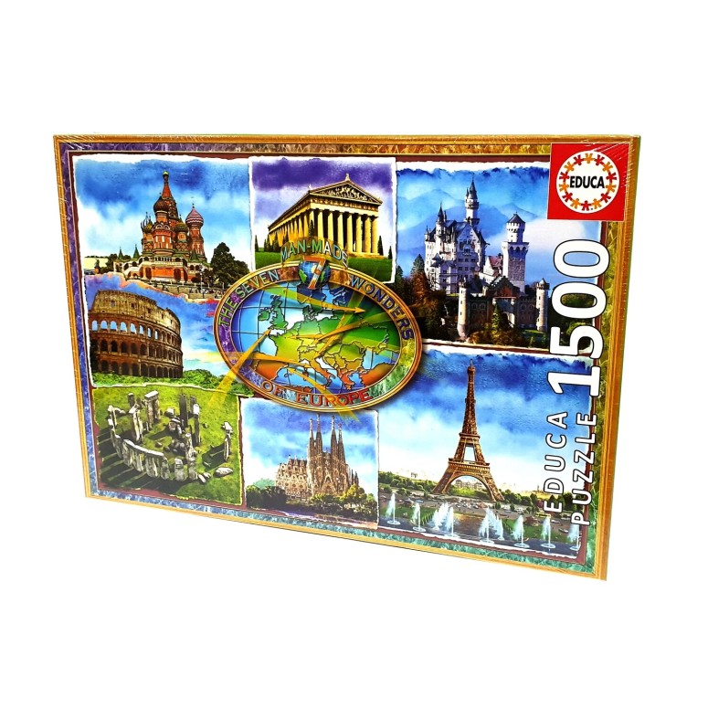 PUZZLE 1500 pcs Sete Maravilhas da Europa - EDUCA