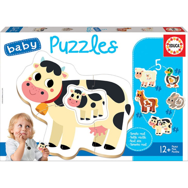 BABY PUZZLES Animais da Quinta - EDUCA