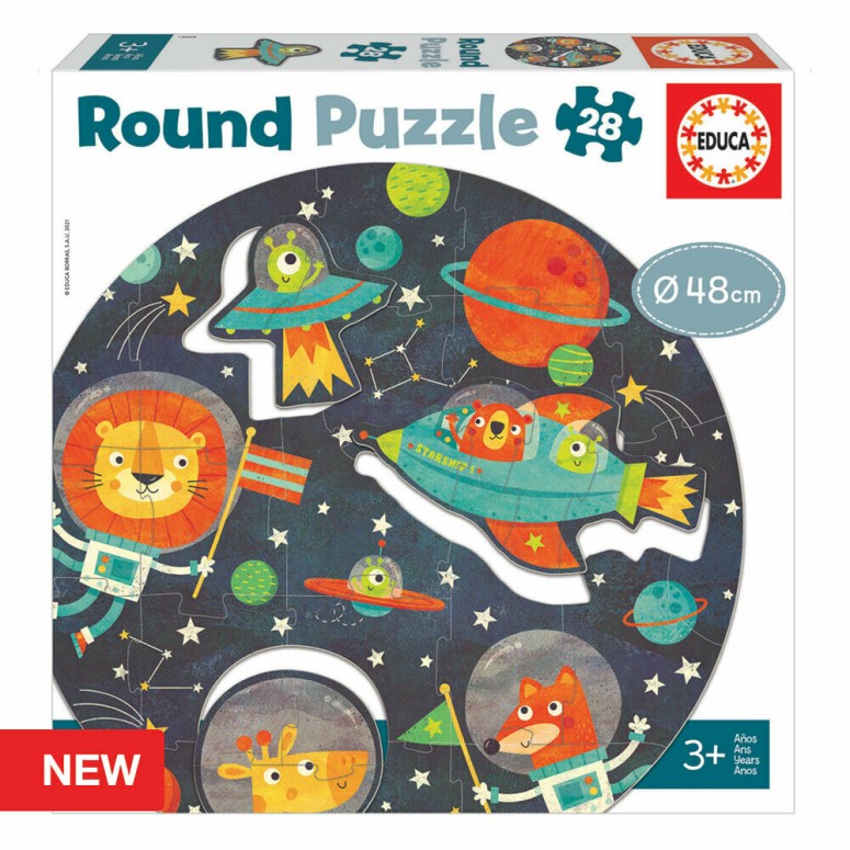 PUZZLE ROUND 48 pcs - O Espaço - EDUCA