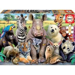 PUZZLE 300 pcs- Foto de Classe Animal - EDUCA