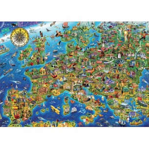 PUZZLE 500 pcs Mapa da Europa - EDUCA 2