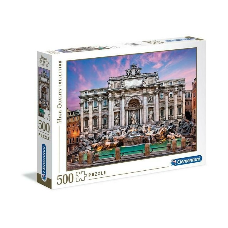 PUZZLE 500 HQ Fonte de Trevi - CLEMENTONI