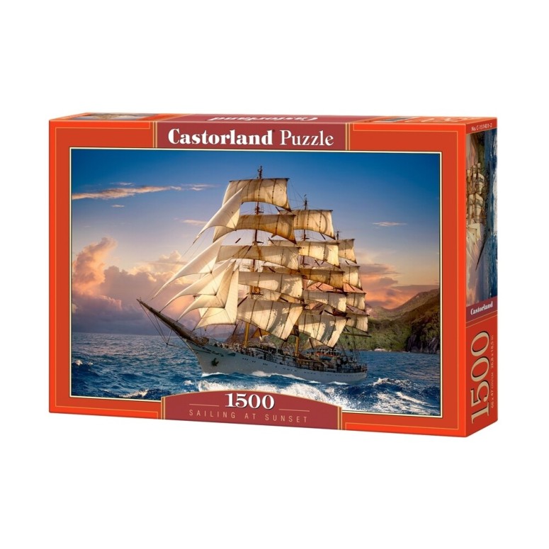 PUZZLE 1500 pcs - Sailing at Sunset - CASTORLAND