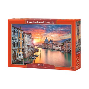 PUZZLE 500 pcs - Veneza ao Pôr-do-Sol - CASTORLAND