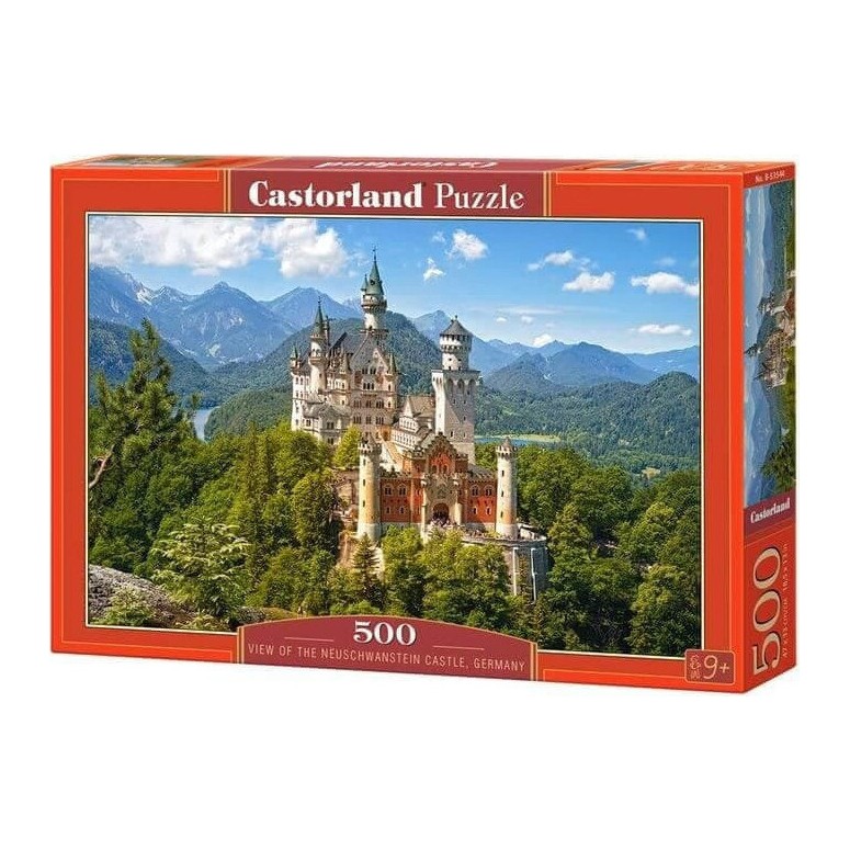PUZZLE 500 pcs - Vista do Neuschwanstein - CASTORLAND